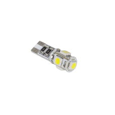 Automobilinė lemputė LED T10 12V 1.8W 5x5050 SMD balta (white) Canbus